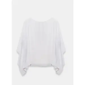 Mint Velvet White Floral Print Batwing Top